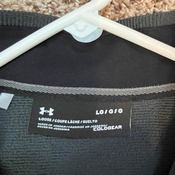 Men's Underarmour sweatshirt.size Large. charcoal color. - Picture 2 of 5